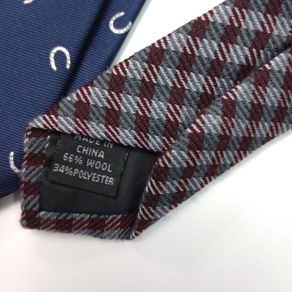 Bar III Mens Silk Blend & Wool Blend Slim Neck Tie Skinny Necktie, Set of 2 - Picture 4 of 4